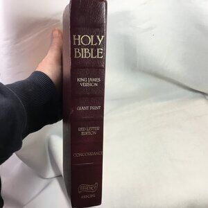 Holy Bible King James Version Nelson Regency Giant Print Red Letter 885CBG- GOOD